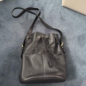 Black Coach bucket bag